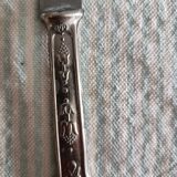 6 silver metal knives 900