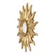 Vintage Gold Sunburst Convex Mirror 54cm