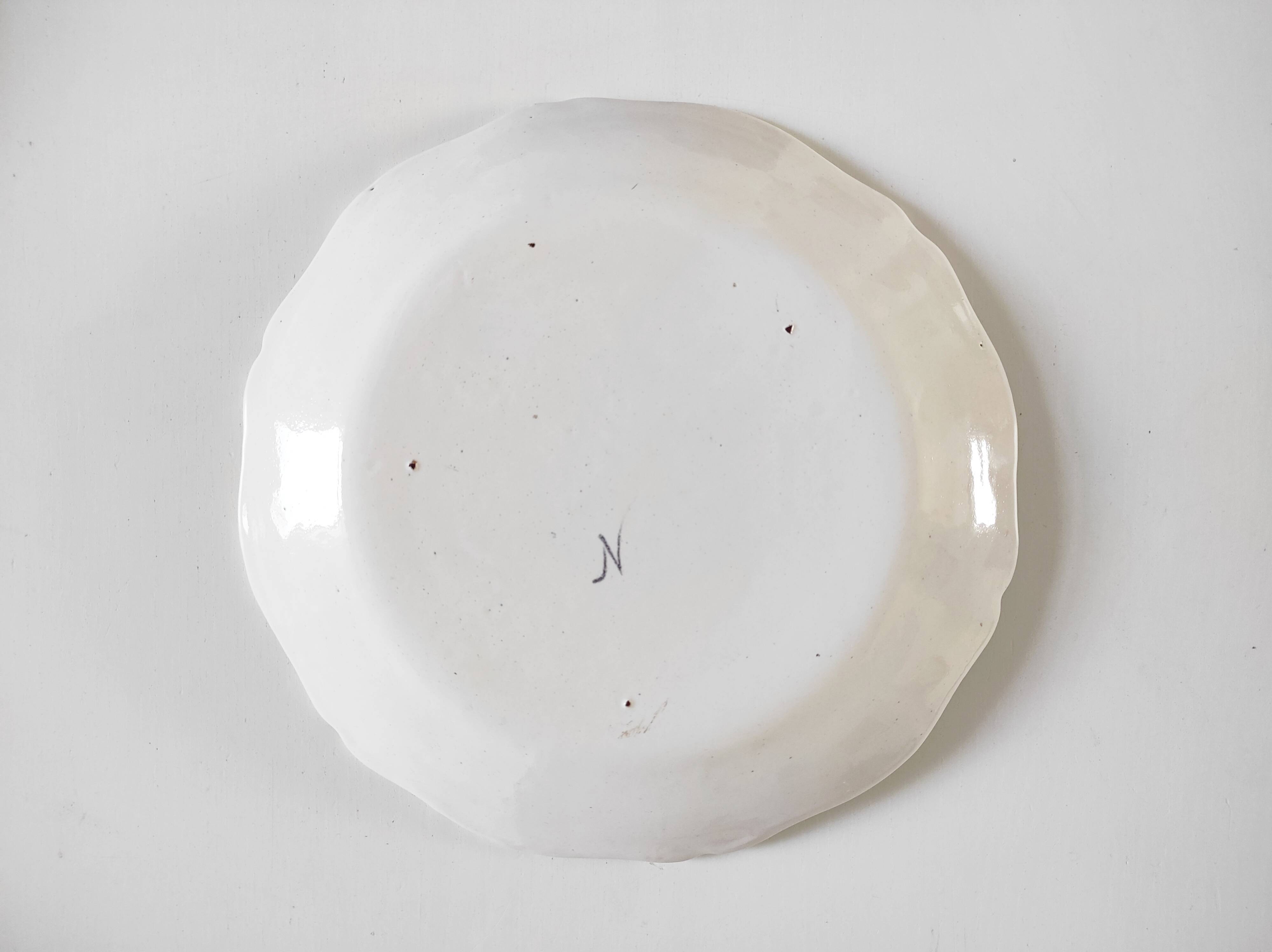 Nevers earthenware plate