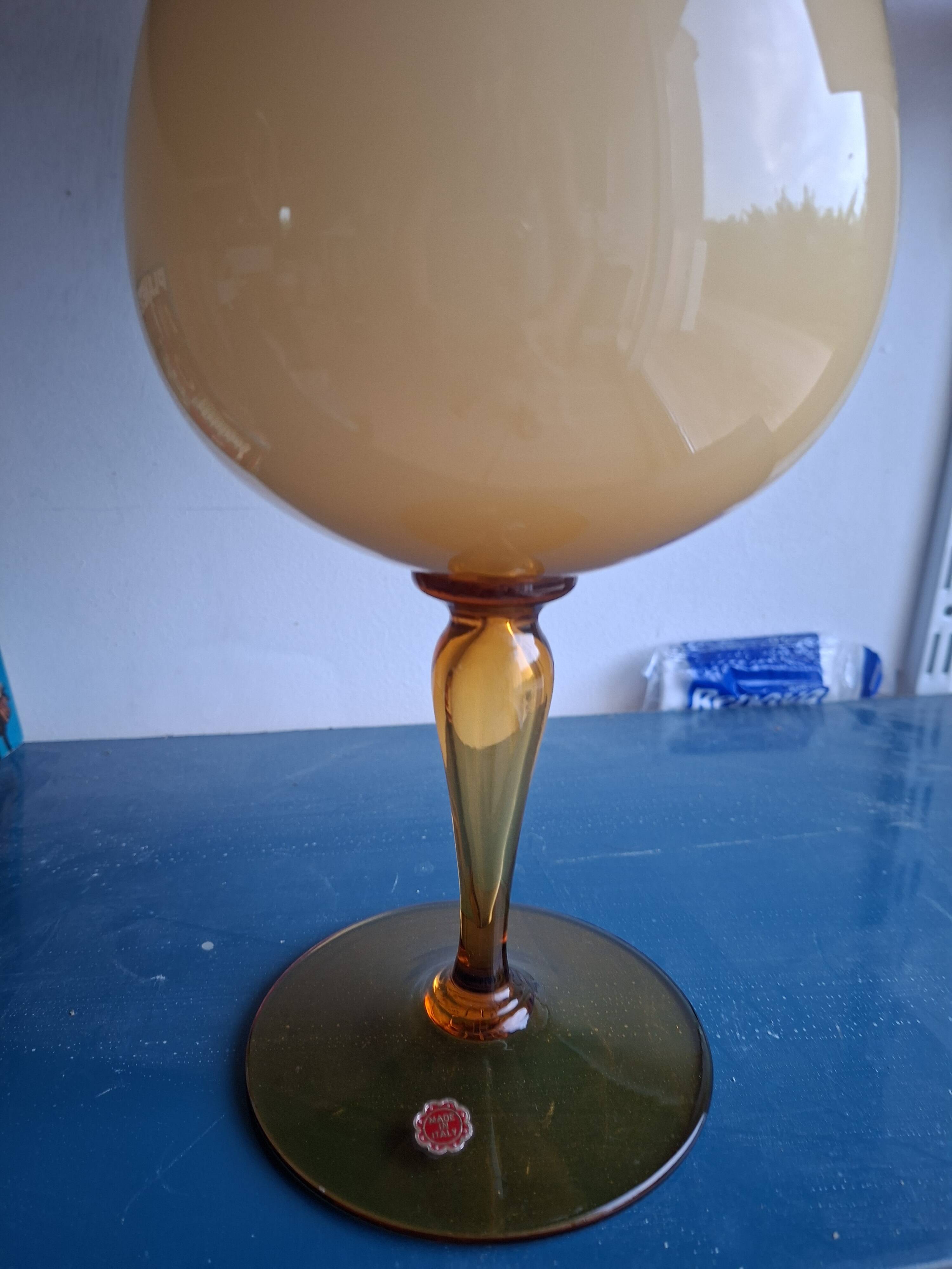 Vase Empoli ambre italienne