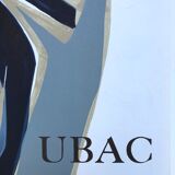 Original lithographed poster by raoul ubac, galerie maeght, 1961