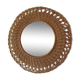 Miroir en rotin des années 60 diamètre 57cm