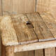 Pair of workshop stools, raw wood