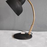 Lampe de bureau cocotte noire et dorée