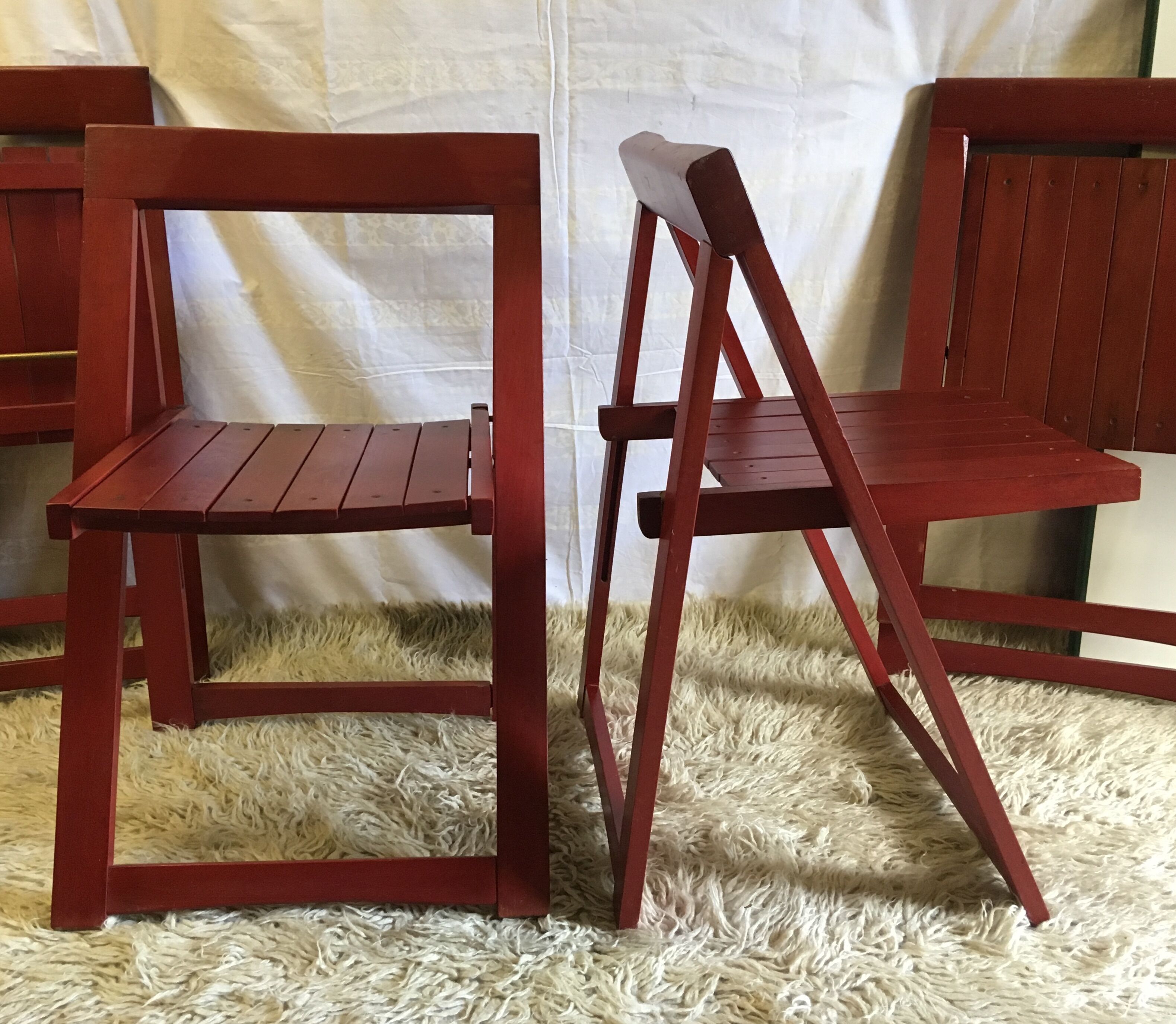 Set of 4 folding chairs 60