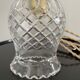 Vintage carved glass walker