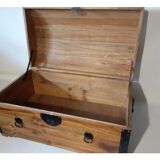 Wooden chest on rounded top