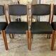 4 chaises vintage de style scandinave
