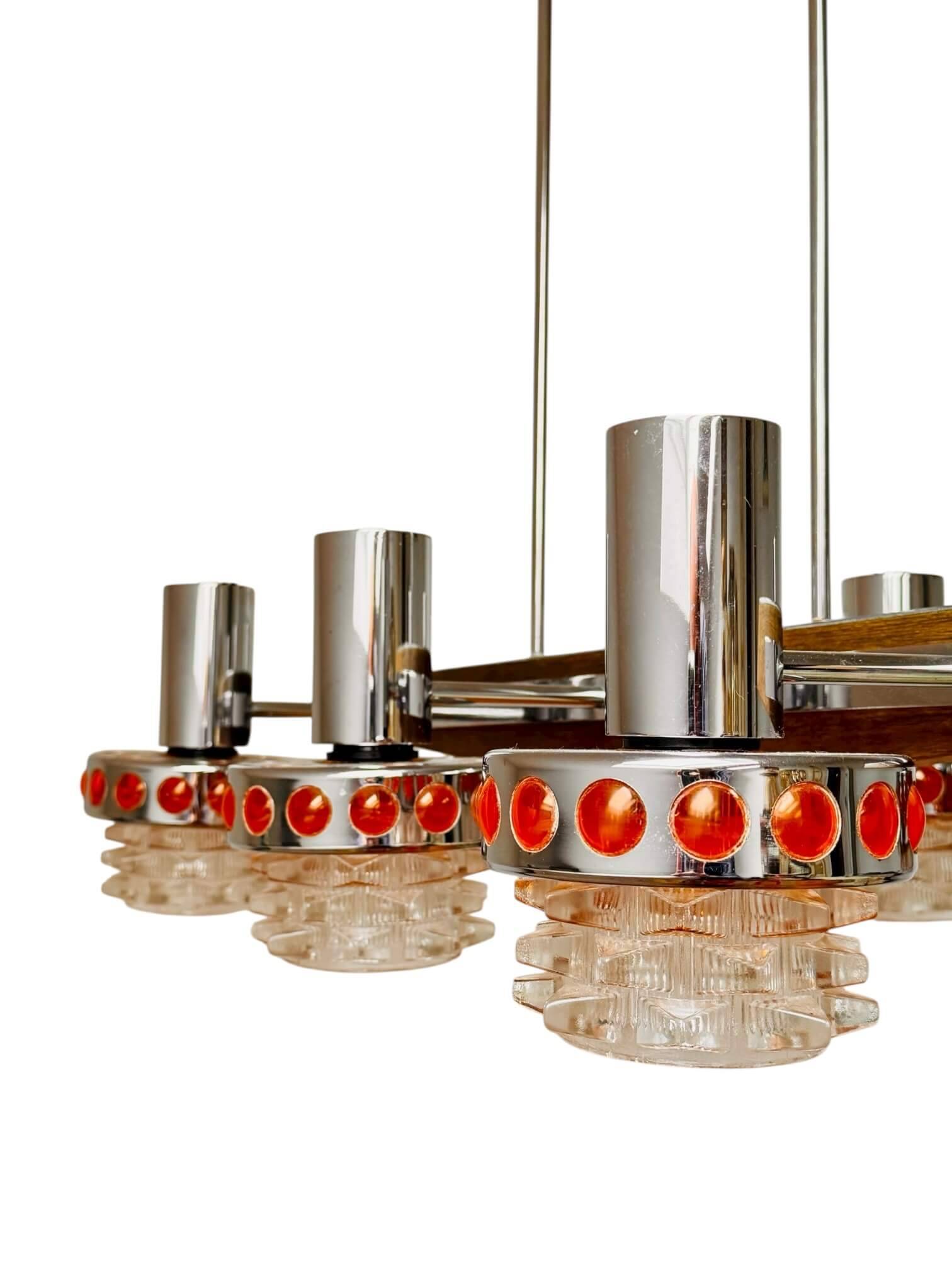 Raak vintage 6-light chandelier