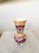 Vintage Handmade Ceramic Vase: 1970s Abstract Burgundy & Silver Glaze