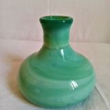 Green opaline water vase