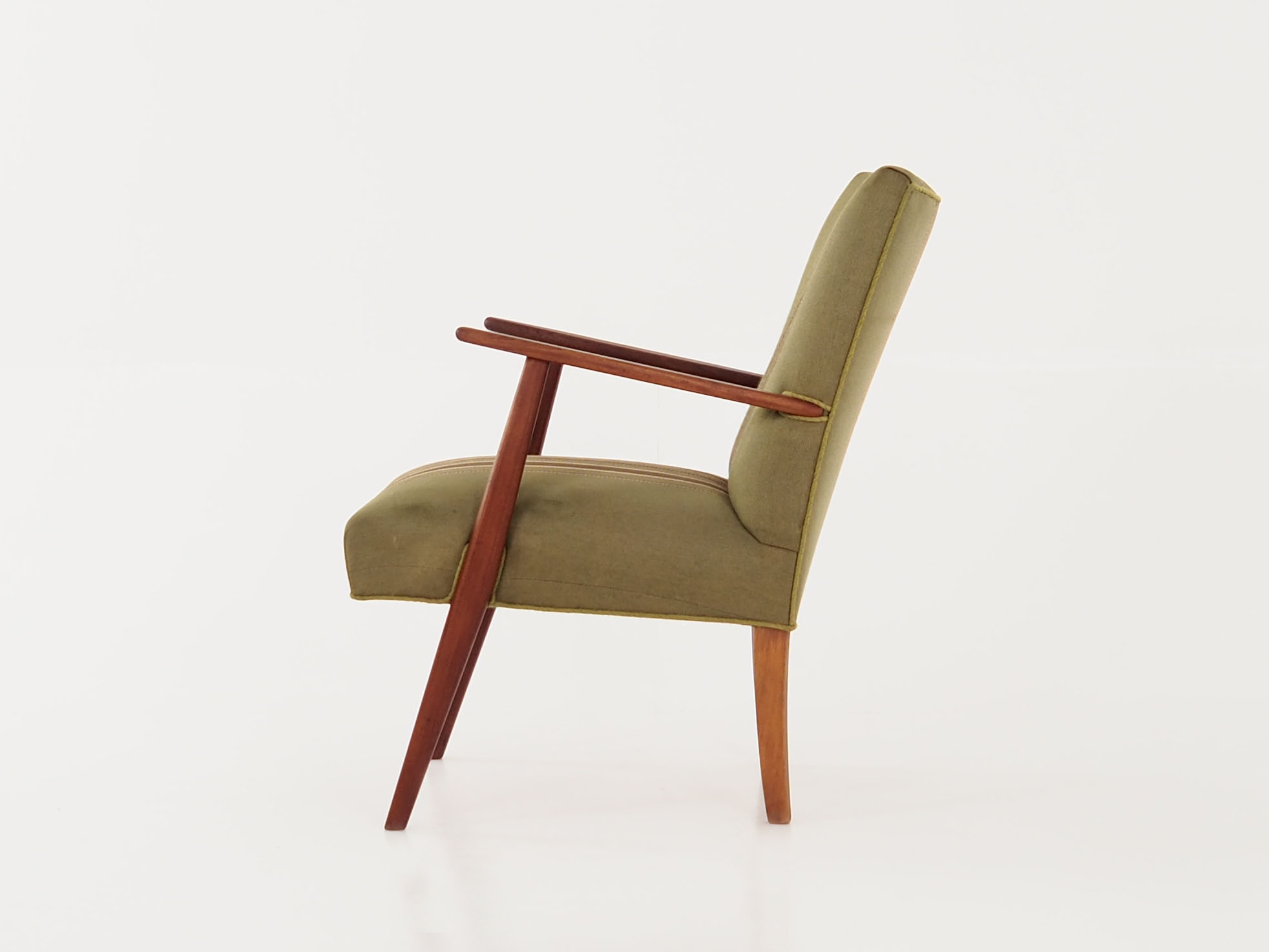 Armchair, teak construction, Scandinavian design of the 70s