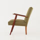 Fauteuil construction teck design scandinave des années 70