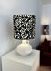 Lampe vase du milieu du siècle avec abat-jour japonais