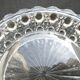 Underwear of decanter or bottle, crystal with diamond points signed BACCARAT