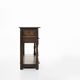 French 20th century oak side table with 2 drawers, ca. 1960