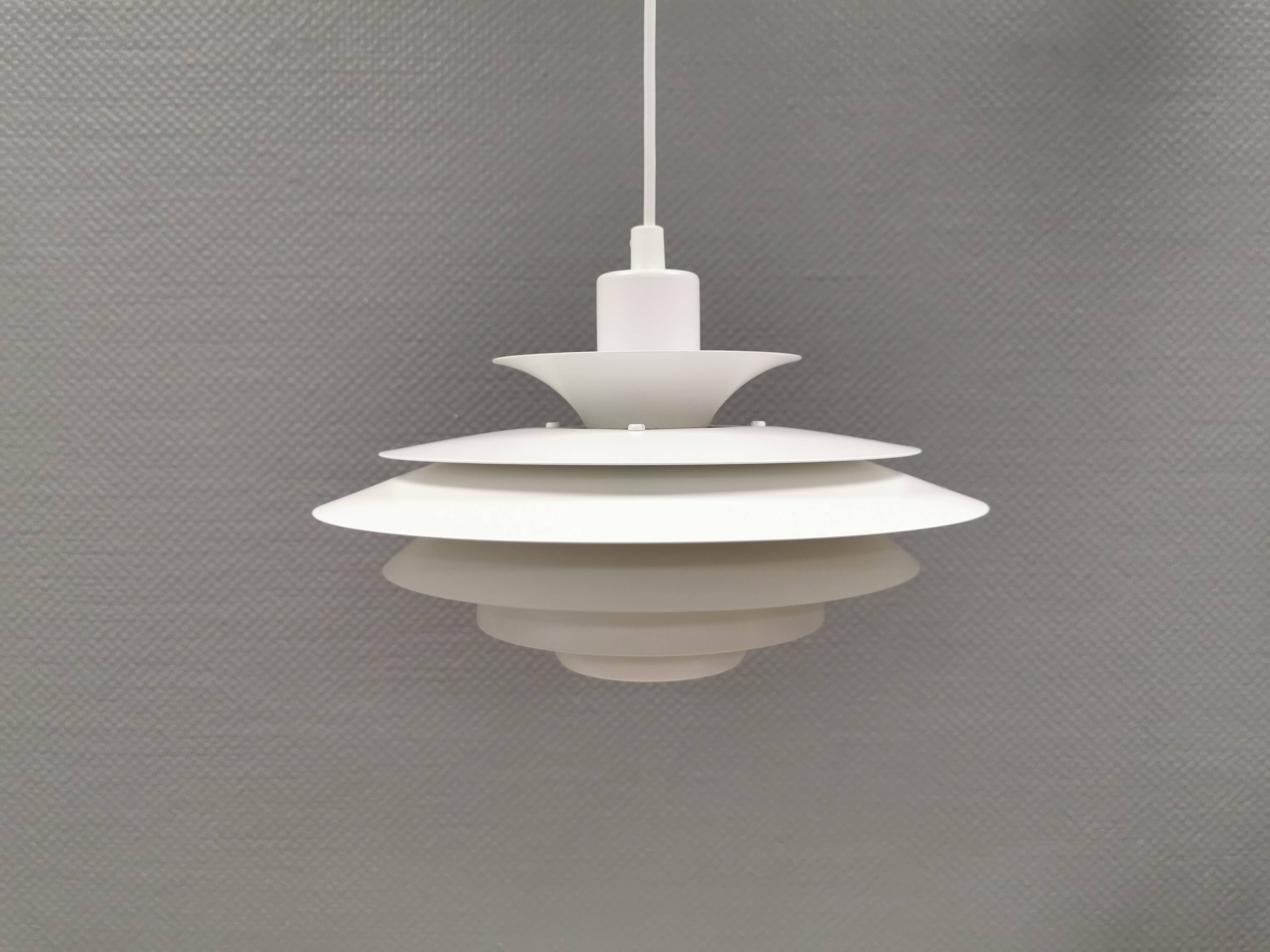 Danish hanging lamp from the 1980s, manufactured by Jeka, model 1029-P.