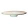 Table basse ronde en travertin, attribué à Angelo Mangiarotti pied cylindrique central, 1970s