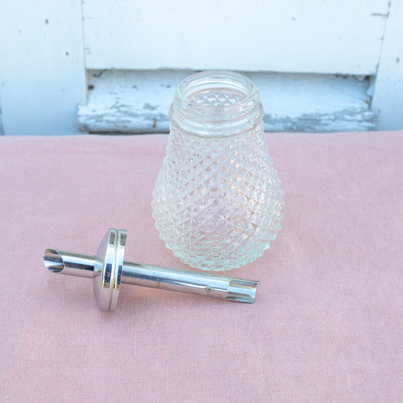 Glass table sugar bowl