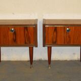 Pair of bedside 50s-60s.