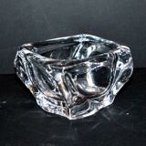 Ashtray in blown crystal DAUM France DESIGN Modernist 1960