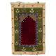 One-of-a-Kind Turkish Tulu Rug, Vintage Handknotted Prayer Rug. 100% Wool