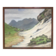 Mountain landscape, 1967. Pastel by Marcel QUENCEZ, 1912-2010.