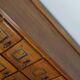 German oak drawer bank filing cabinet circa 1950