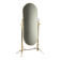 Brass vanity mirror with adjustable tilt