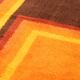 Tapis design vintage 1970 cubiste français