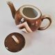 Small graphic selfish teapot in gradient brown – 70s