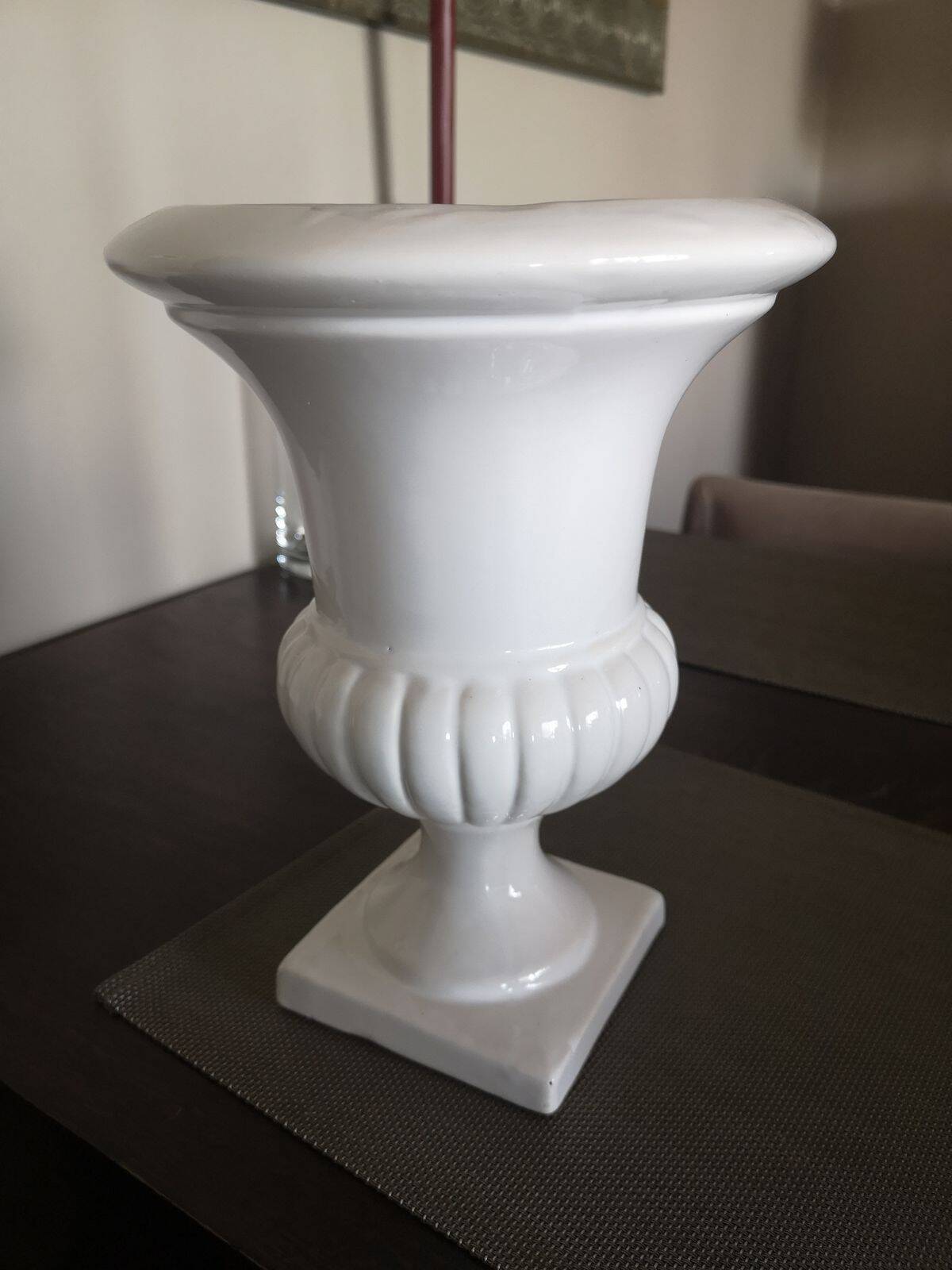 Large cup / Medici vase in enameled ceramic