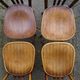6 Fischel bistro chairs no. 409, circa 1935, wooden seat, not Thonet.