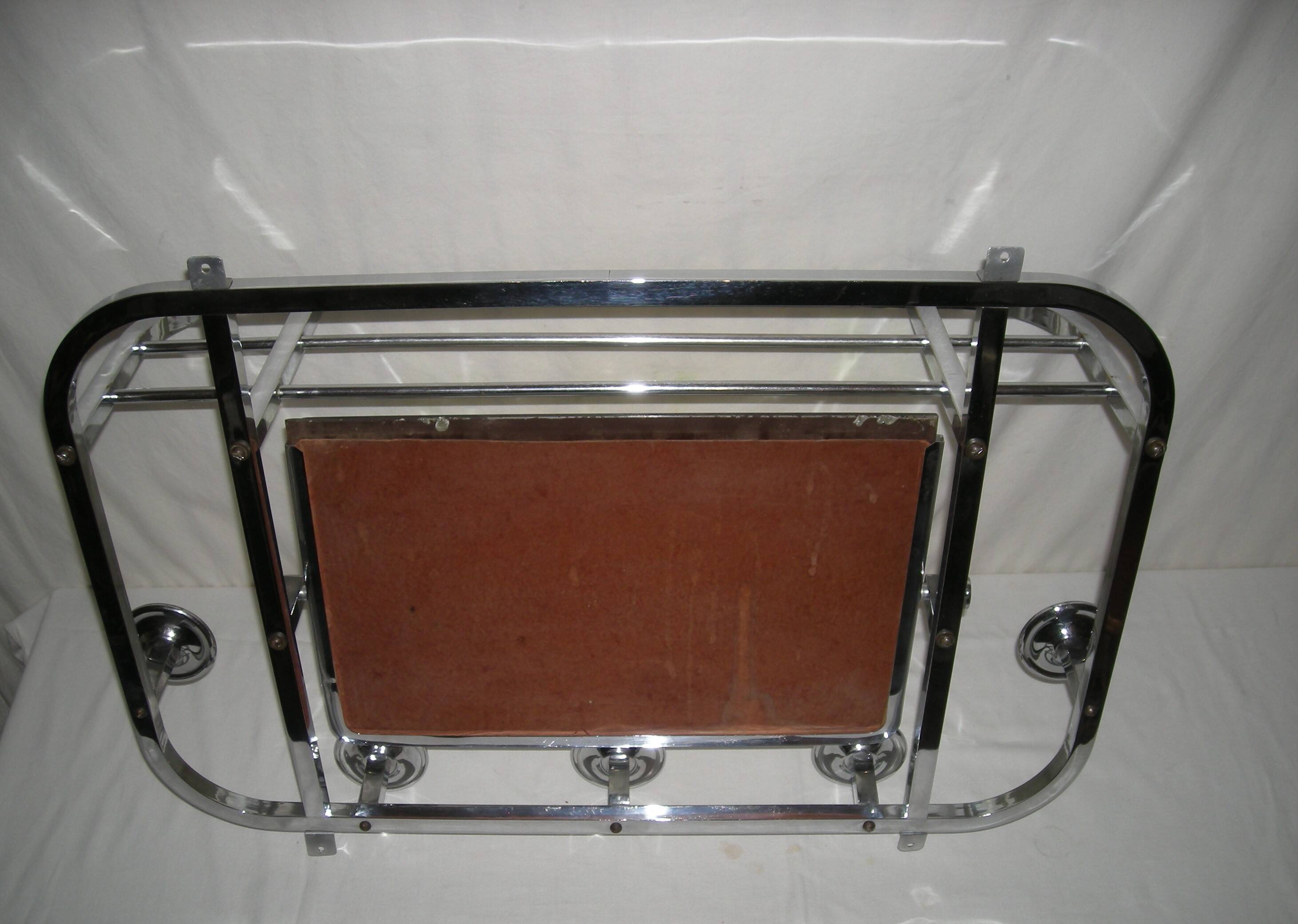 Art Deco wall-mounted coat rack from the 1930s