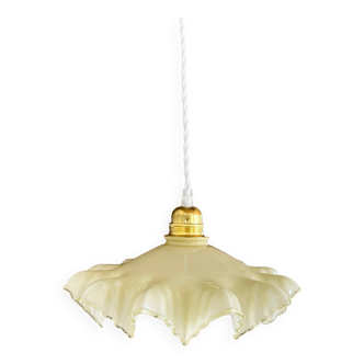 Vintage opaline pendant light