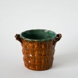 Slip planter, imitation bamboo, 1970