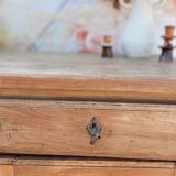 Magnificent vintage rustic raw wood buffet
