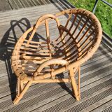 Child's wicker basket chair