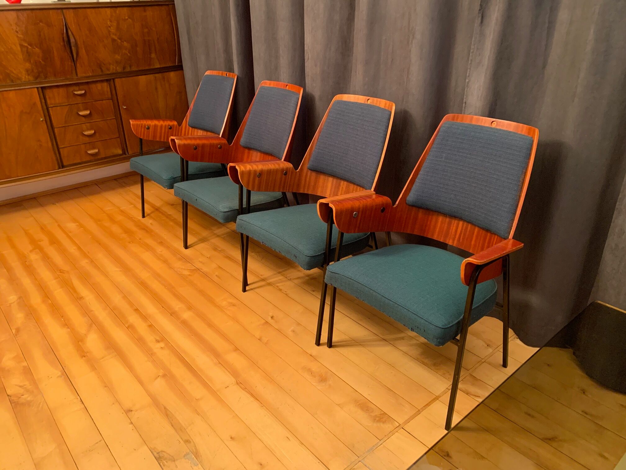 Set of four chairs, 1960s
