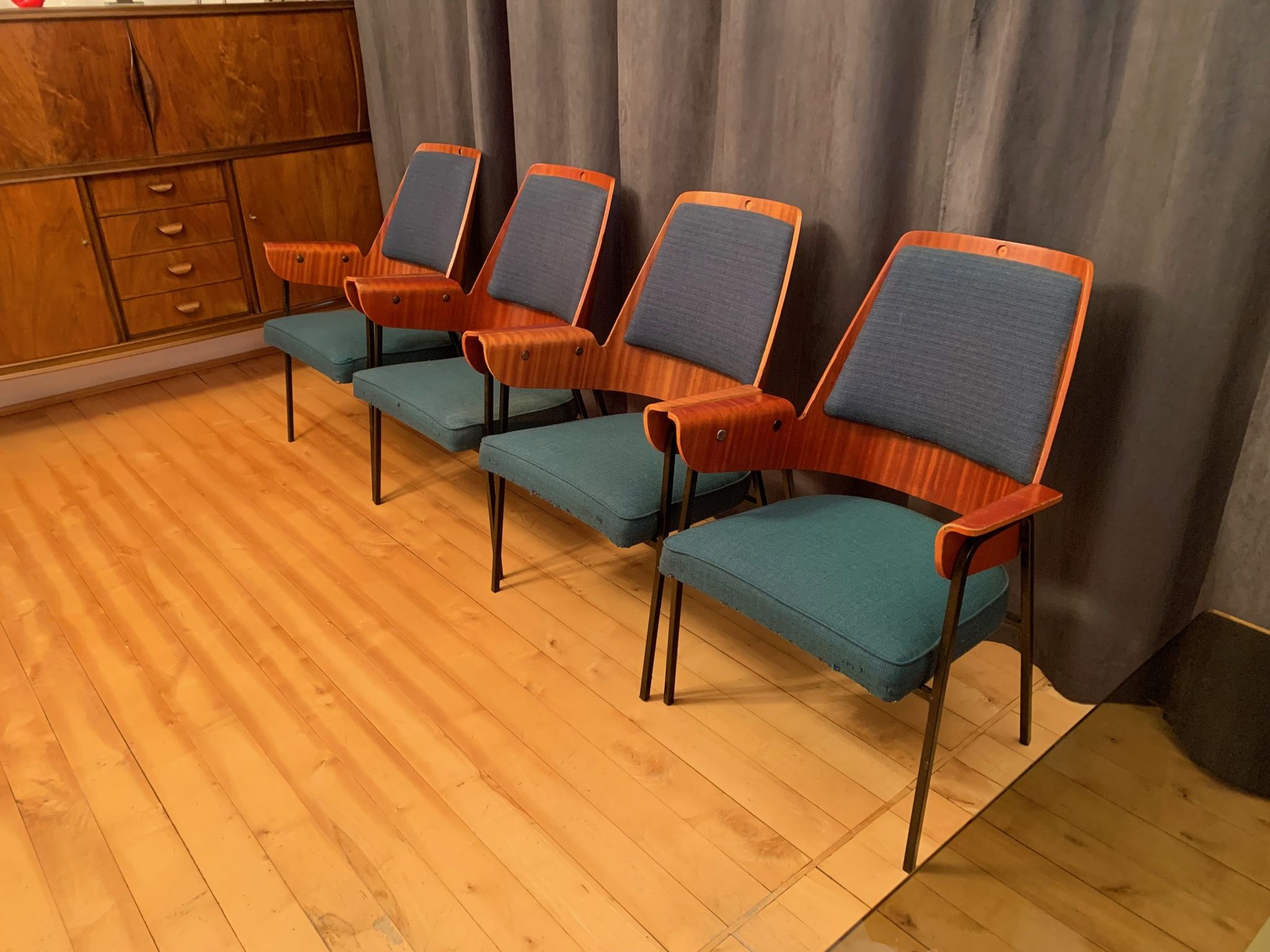 Set of four chairs, 1960s