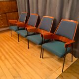 Ensemble de quatre chaises années 1960