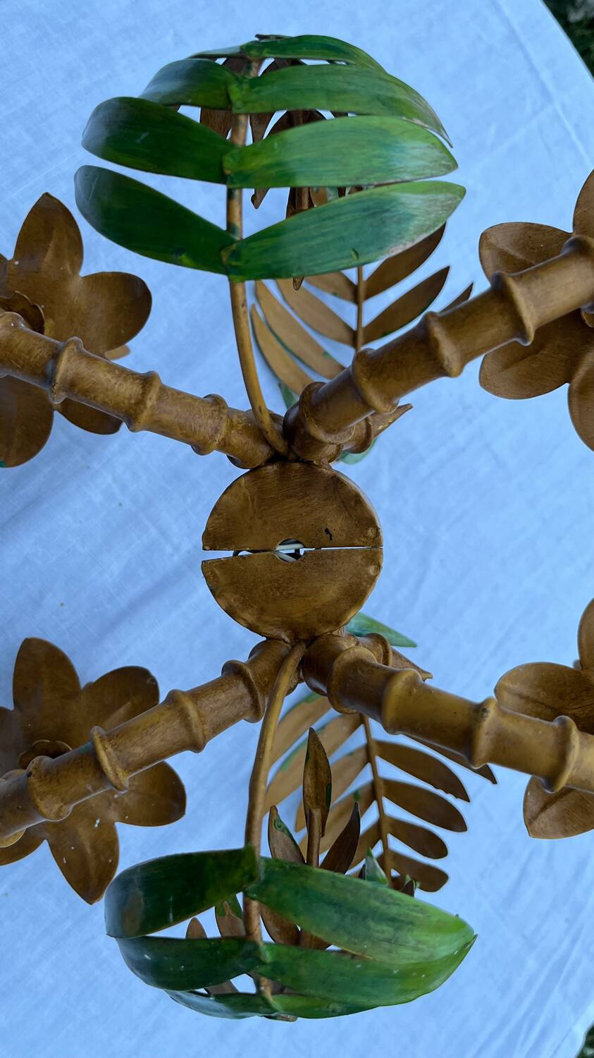 Pair of metal wall lights from the 60s/70s