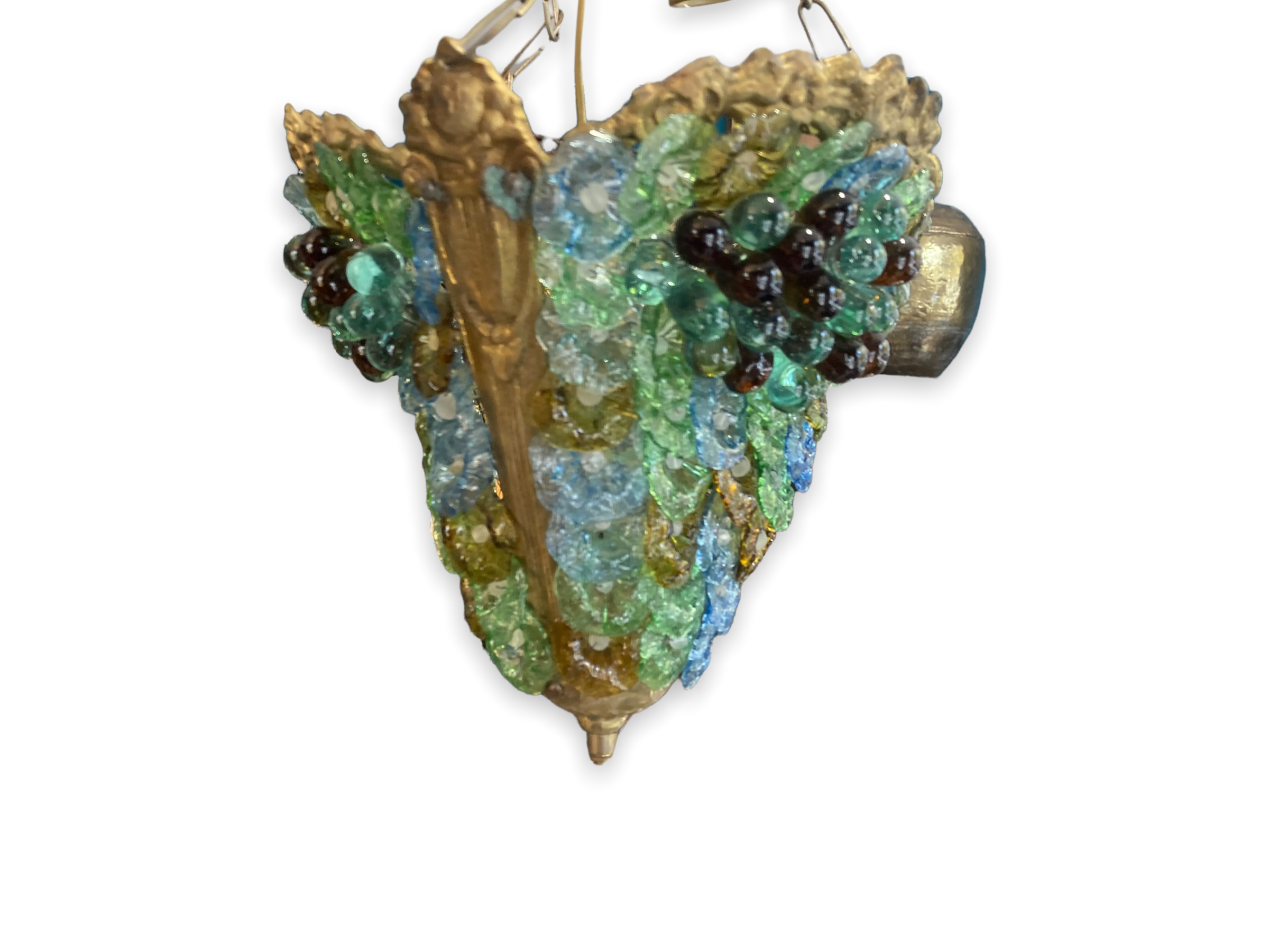 Suspension chandelier in murano glass