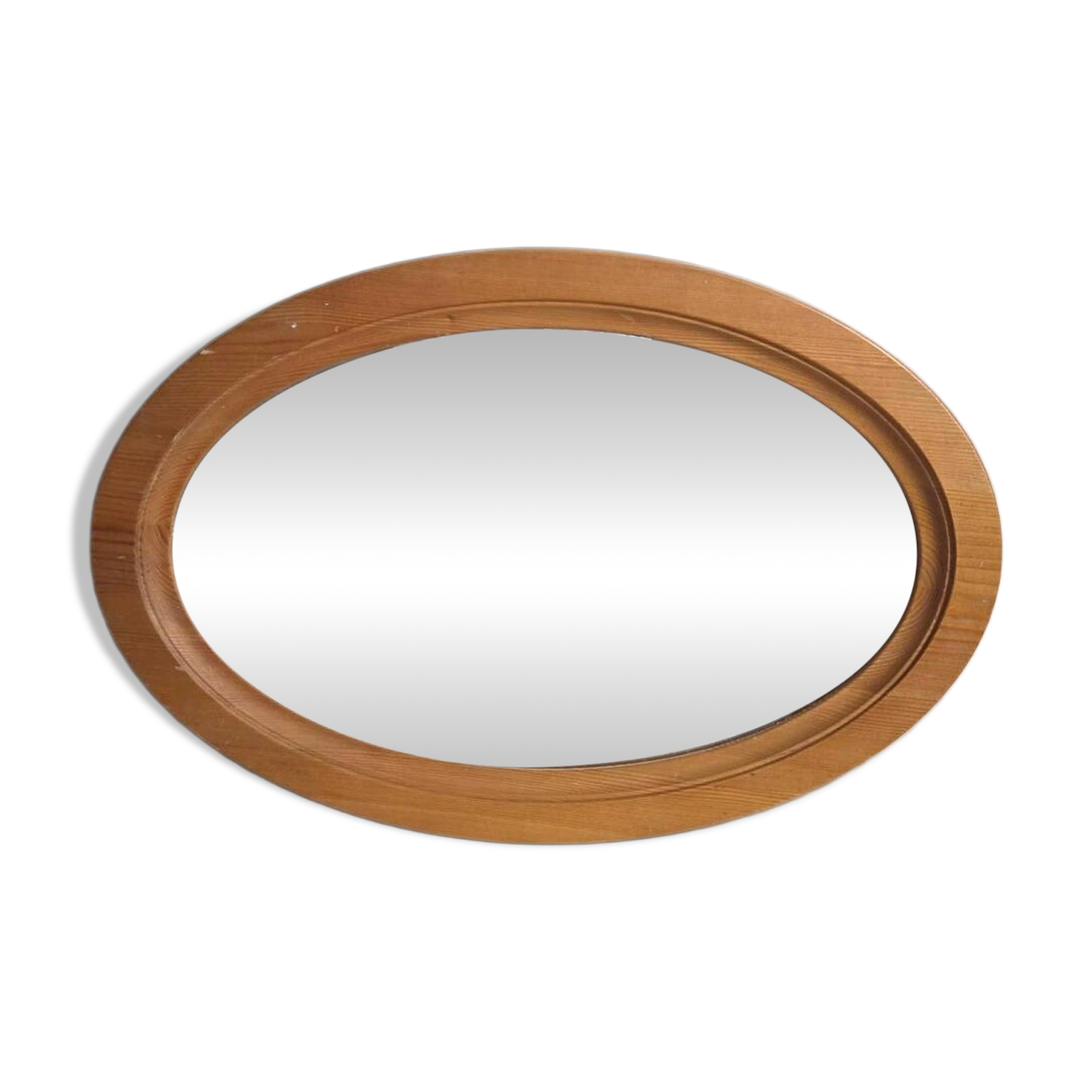 Vintage wooden wall mirror