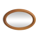 Vintage wooden wall mirror
