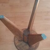 "Rocket" solid oak tripod stool, 1950