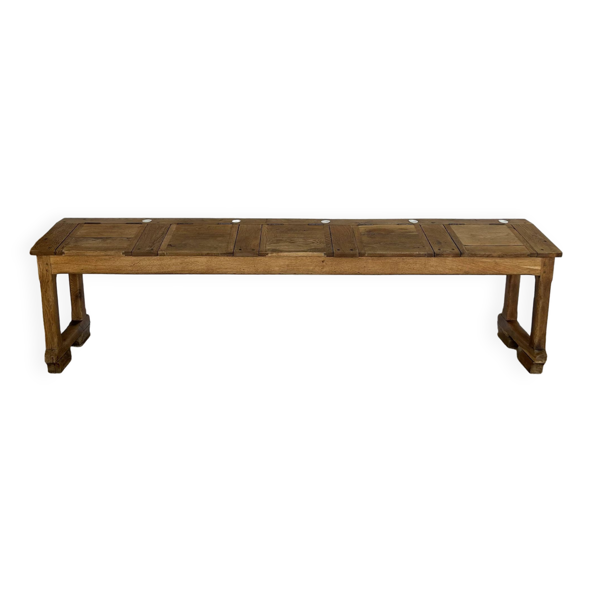 Rare solid oak school desk