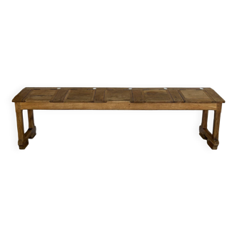 Rare solid oak school desk