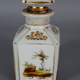 Porcelain bottle old Paris marine & bucolic decoration nineteenth century SB