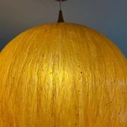 Beautiful design midcentury cocoon resin pendant, 1950s